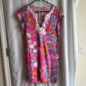 Lilly Pulitzer Pink and Orange Mini Dress